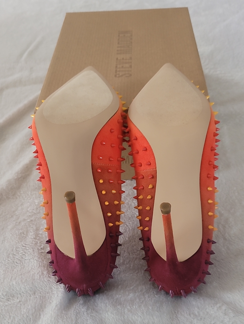 Steve Madden Orange Multi Heels - Picture 12 of 12